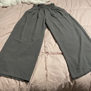 Women's Wide Leg Gray Pants